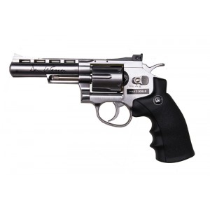 ASG Модель револьвера Dan Wesson 4" MB Silver, серебристый, CO2 версия (16181)